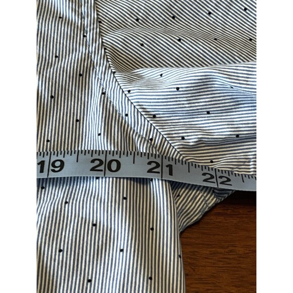 DENIM & FLOWER RICKY SINGH  Mens Shirt Large Blue Short Sleeve Button Slim Fit - Picture 9 of 15